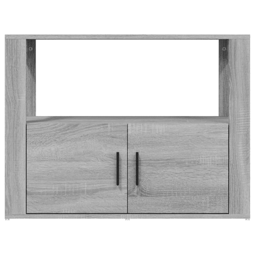vidaXL Aparador 80x30x60 cm derivados de madeira cinzento sonoma
