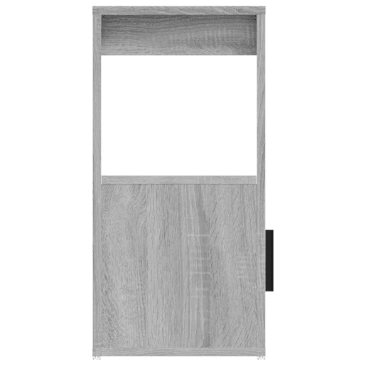 vidaXL Aparador 80x30x60 cm derivados de madeira cinzento sonoma