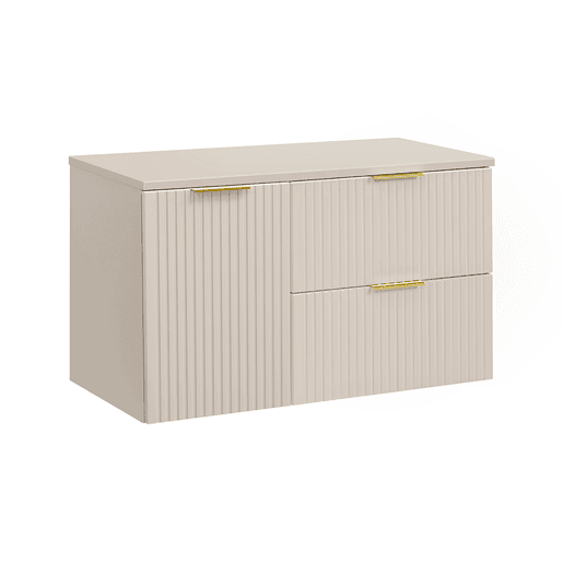 Móvel toucador 100cm cesto roupa Adriel caxemira