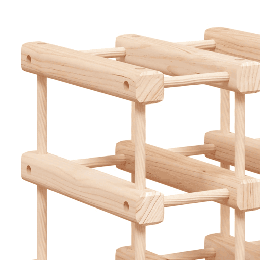 vidaXL Garrafeira para 72 garrafas 90,5x23x90,5 cm pinho maciço vidaXL Garrafeira para 72 garrafas 90,5x23x90,5 cm pinho maciço