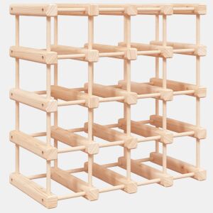vidaXL Garrafeira para 20 garrafas 46,5x23x46,5 cm pinho maciço
