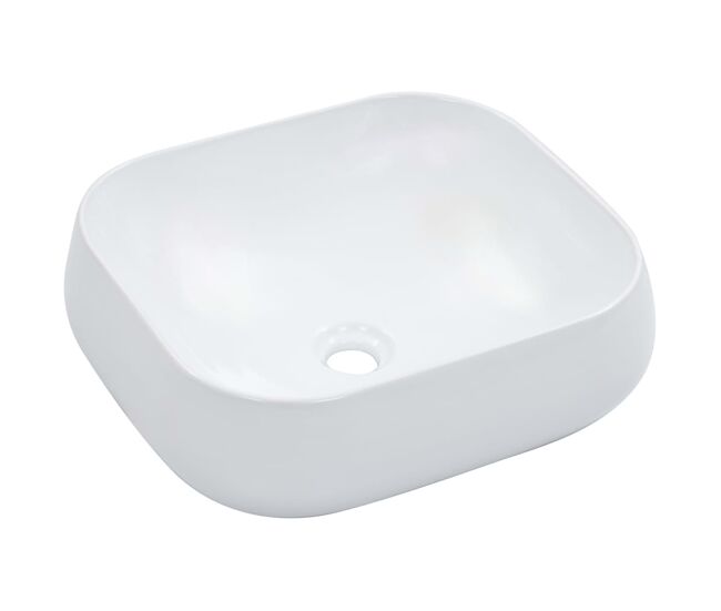 Vidaxl lavabo 44,5x39,5x14,5 cm cerámica blanco