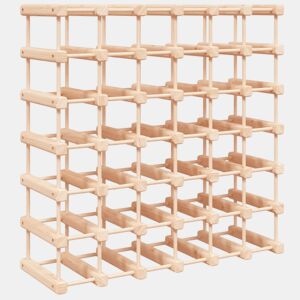 vidaXL Garrafeira para 42 garrafas 68,5x23x68,5 cm pinho maciço