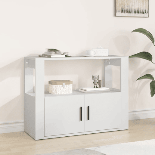 vidaXL Aparador 80x30x60 cm derivados de madeira branco vidaXL Aparador 80x30x60 cm derivados de madeira branco