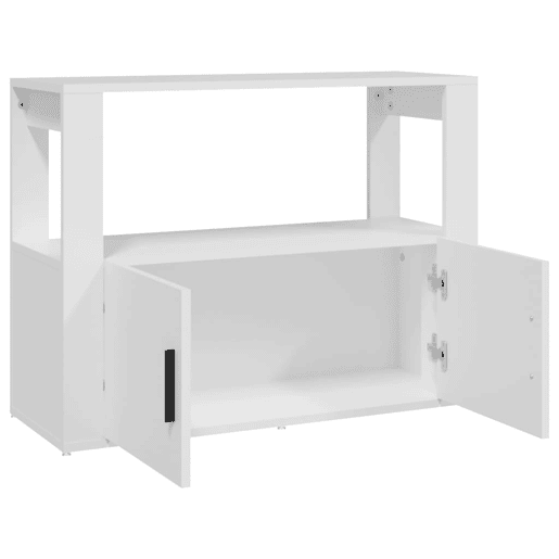 vidaXL Aparador 80x30x60 cm derivados de madeira branco vidaXL Aparador 80x30x60 cm derivados de madeira branco