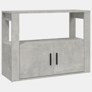 vidaXL Aparador 80x30x60 cm derivados de madeira cinzento cimento