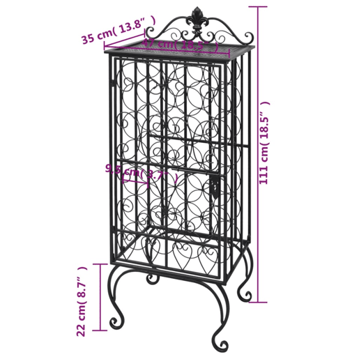 vidaXL Garrafeira, suporte de metal para 28 garrafas de vinho vidaXL Garrafeira, suporte de metal para 28 garrafas de vinho