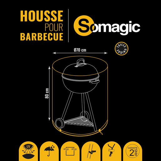 SOMAGIC - Cobertura Ø 70 x H 80 cm para churrasqueira redonda