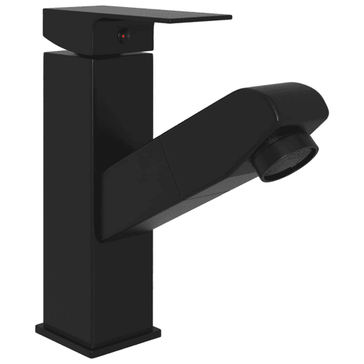 vidaXL Torneira extraível p lavatório casa de banho 157x172 mm preto vidaXL Torneira extraível p lavatório casa de banho 157x172 mm preto