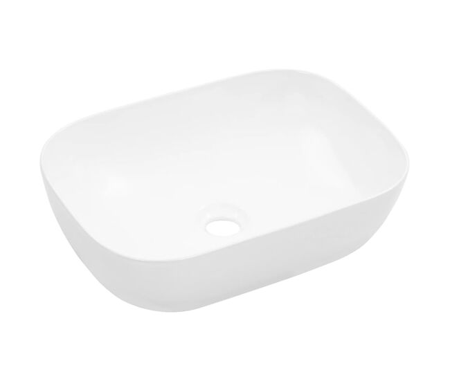 Vidaxl lavabo 45,5x32x13 cm cerámica blanco