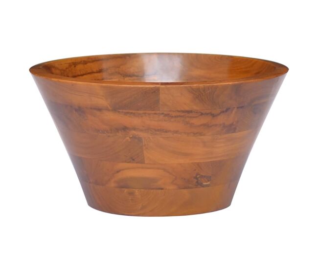 Vidaxl lavabo de madera maciza de teca φ40x20 cm