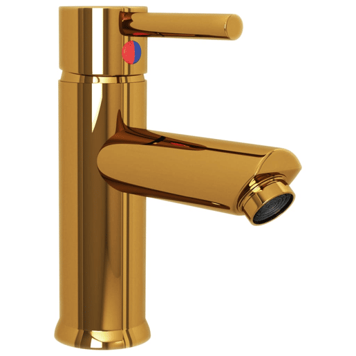 vidaXL Torneira para lavatório de casa de banho 130x176 mm dourado