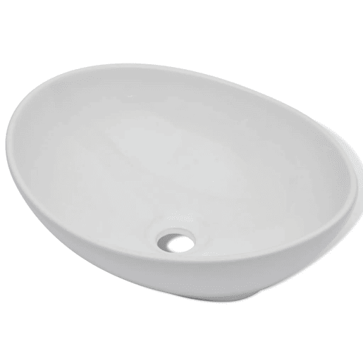 vidaXL Lavatório cerâmica 40x33 cm oval branco vidaXL Lavatório cerâmica 40x33 cm oval branco