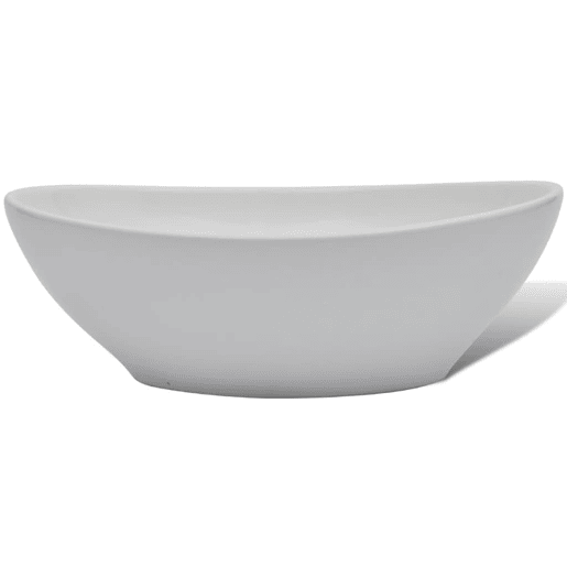 vidaXL Lavatório cerâmica 40x33 cm oval branco vidaXL Lavatório cerâmica 40x33 cm oval branco