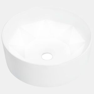 vidaXL Lavatório 36x14 cm cerâmica branco