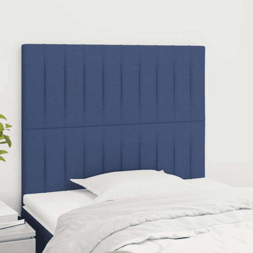 vidaXL Cabeceira Azul 100x5x118128 cm Tecido