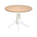 Beliani Mesa de comedor AKRON 100x100 Beliani Mesa de comedor AKRON 100x100 Marrón Claro