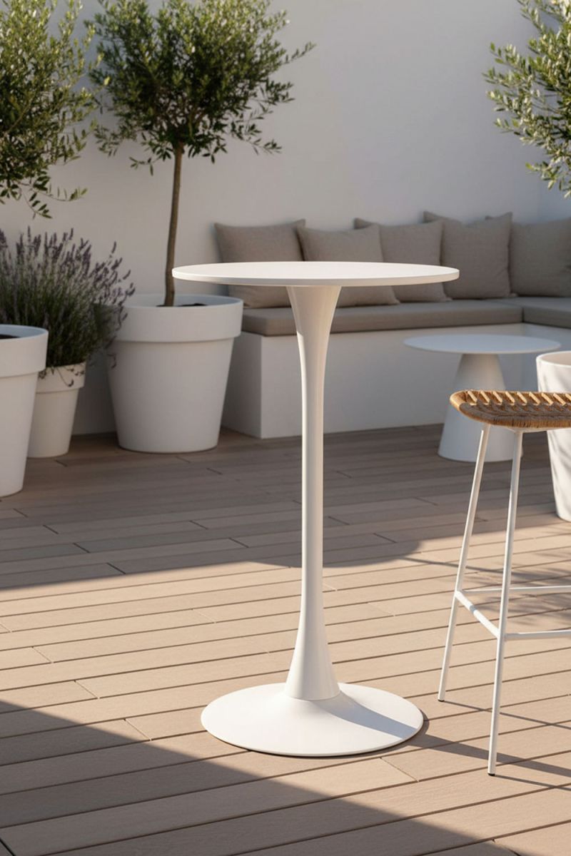 Mesa kolio alta 60 cm - blanco