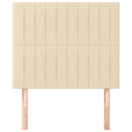 vidaXL Cabeceira Creme 80x5x118128 cm Tecido vidaXL Cabeceira Creme 80x5x118128 cm Tecido