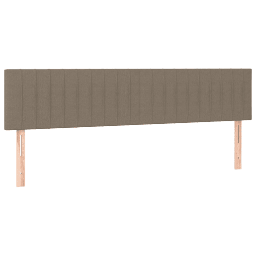 vidaXL Cabeceira cama 2 pcs tecido 80x5x7888 cm cinzento-acastanhado