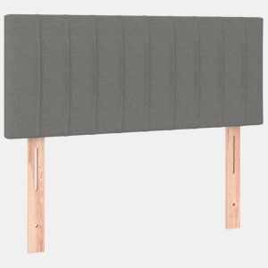 vidaXL Cabeceira de cama tecido 90x5x7888 cm cinzento-escuro