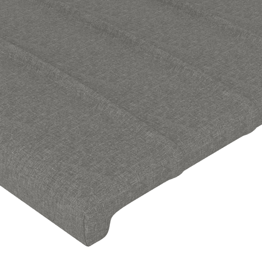 vidaXL Cabeceira de cama tecido 90x5x7888 cm cinzento-escuro