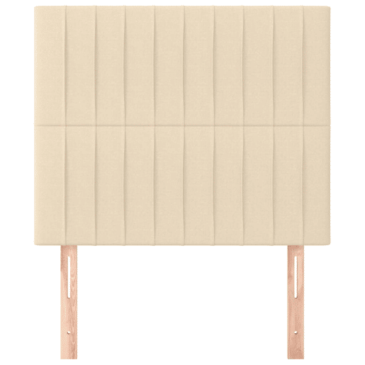 vidaXL Cabeceira Creme 90x5x118128 cm Tecido vidaXL Cabeceira Creme 90x5x118128 cm Tecido