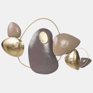 Decoração de parede CLANE Metal 46 cm Dourado