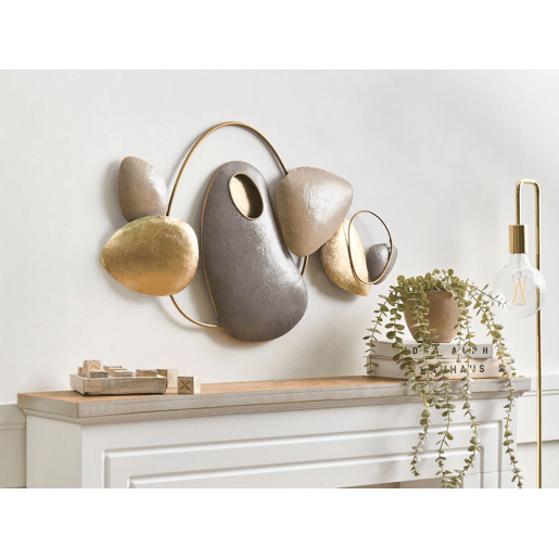 Decoração de parede CLANE Metal 46 cm Dourado