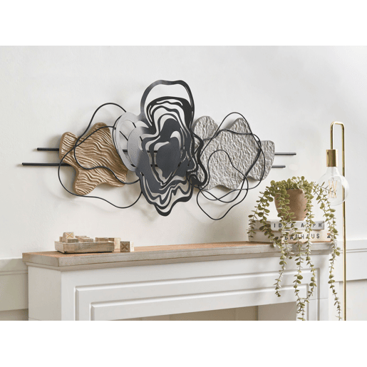 Decoração de parede SALLINS Metal 48 cm Preto Decoração de parede SALLINS Metal 48 cm Preto