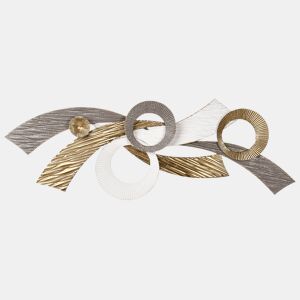 Decoração de parede TIMAHOE Metal 31 cm Dourado