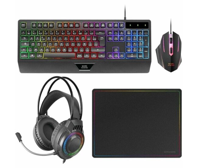 Teclado y ratón mars gaming mcp124proes