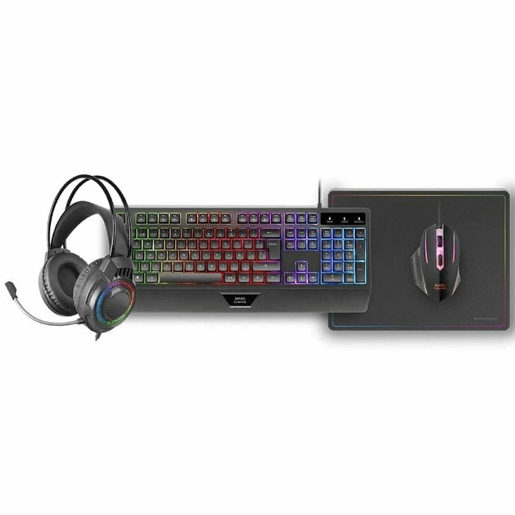 Teclado e Rato Mars Gaming MCP124PROES Teclado e Rato Mars Gaming MCP124PROES