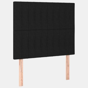 vidaXL Cabeceira Preta 80x5x118128 cm Tecido