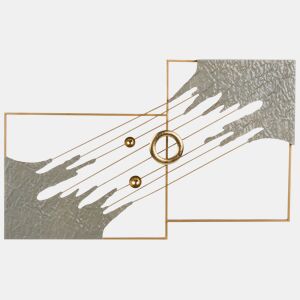Decoração de parede SKERRIES Metal 45 cm Cinzento