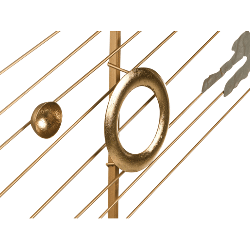 Decoração de parede SKERRIES Metal 45 cm Cinzento