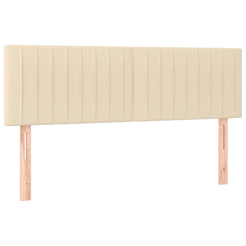Vidaxl cabeceros 2 unidades tela color crema 72x5x78/88 cm