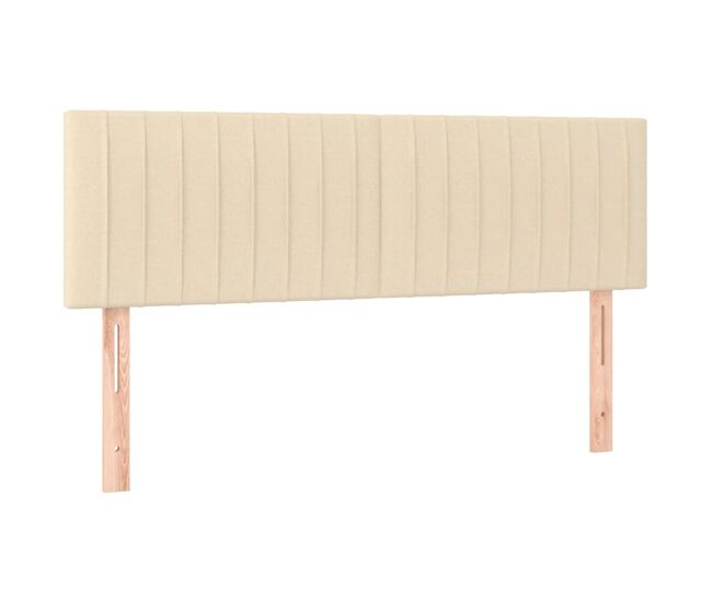 Vidaxl cabeceros 2 unidades tela color crema 72x5x78/88 cm