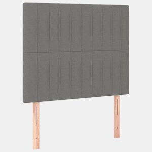 vidaXL Cabeceira Cinza Escuro 80x5x118128 cm Tecido