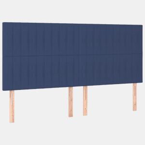 vidaXL Cabeceira Azul 180x5x118128 cm Tecido