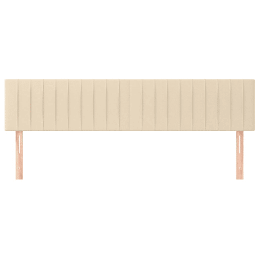 vidaXL Cabeceira de cama 2 pcs tecido 90x5x7888 cm creme vidaXL Cabeceira de cama 2 pcs tecido 90x5x7888 cm creme