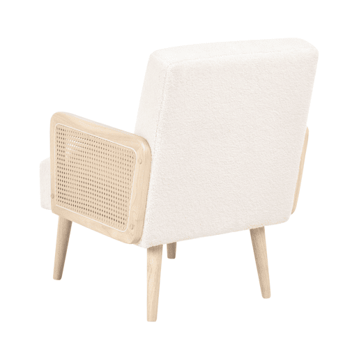 Poltrona HOJBY Bouclé Branco creme