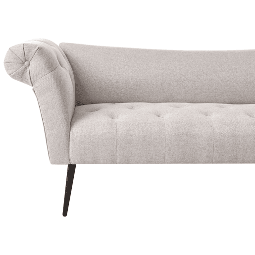 Chaise longue NANTILLY Tecido Creme claro