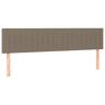 vidaXL Cabeceira cama 2 pcs tecido 90x5x7888 cm cinzento-acastanhado