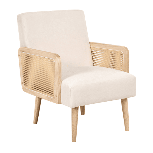 Poltrona HOJBY Tecido Creme claro