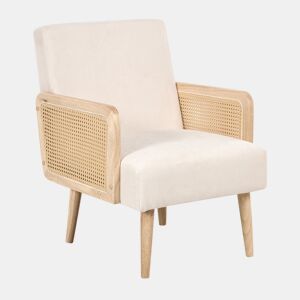 Poltrona HOJBY Tecido Creme claro