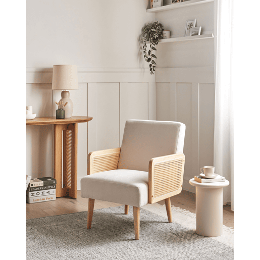 Poltrona HOJBY Tecido Creme claro