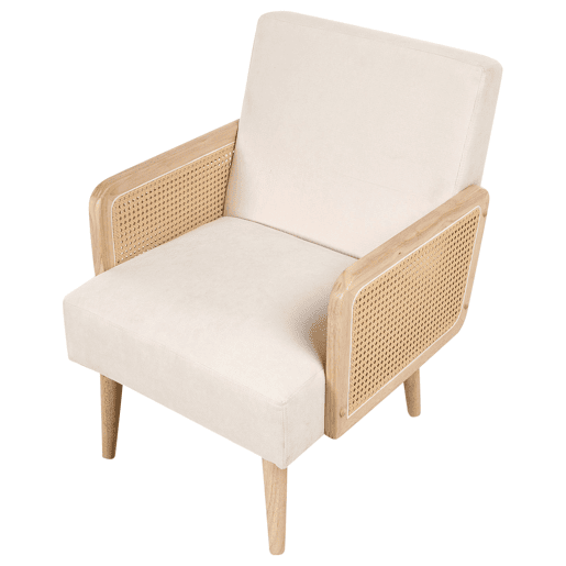 Poltrona HOJBY Tecido Creme claro