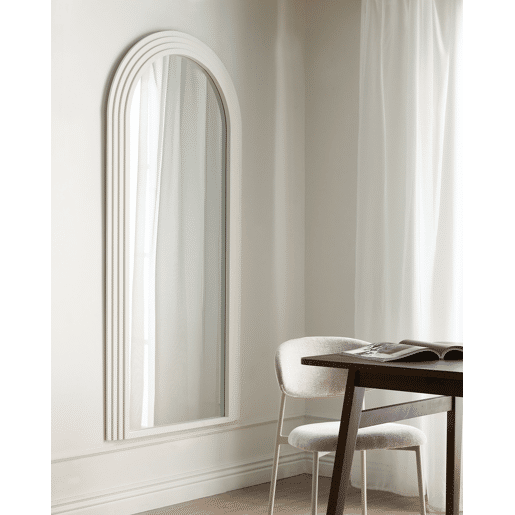 Espelho DIJON 80 cm 170 cm Madeira Branco creme