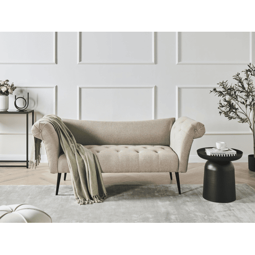 Chaise longue NANTILLY Tecido Castanho claro